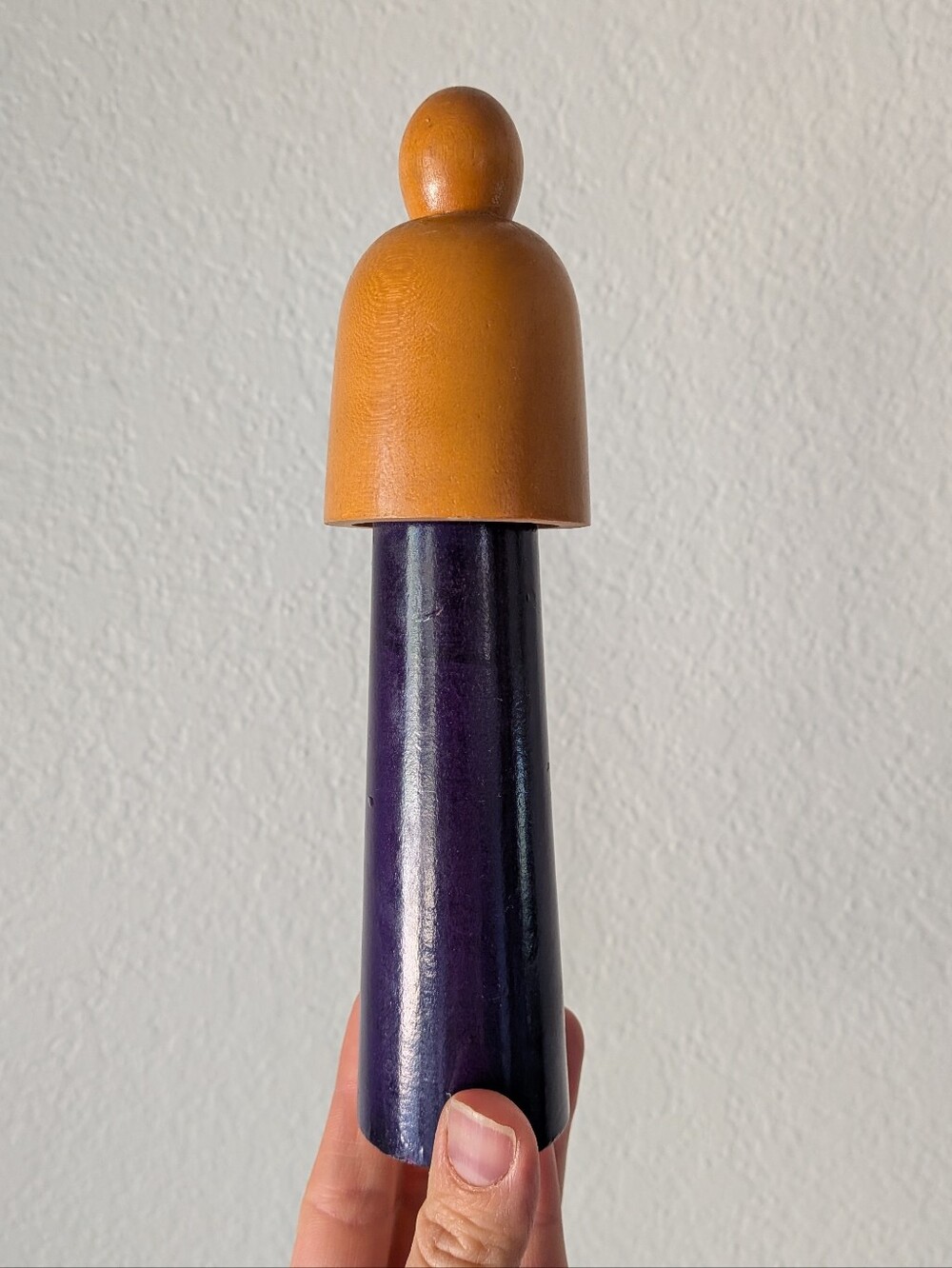Vintage Japanese Creative Sosaku Kokeshi Doll by Sato Suigai 7.25" - Picture 5 of 12